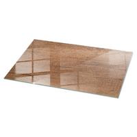 TISCHPLATTE 140x70 cm Natürliche Holzmaserung - Braun, Glas (0.4/140/70cm) - TULUP