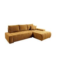 ECKSOFA Vogar In Poso - Dunkelgelb, Holzwerkstoff/Textil (265/185cm) - Fun Möbel