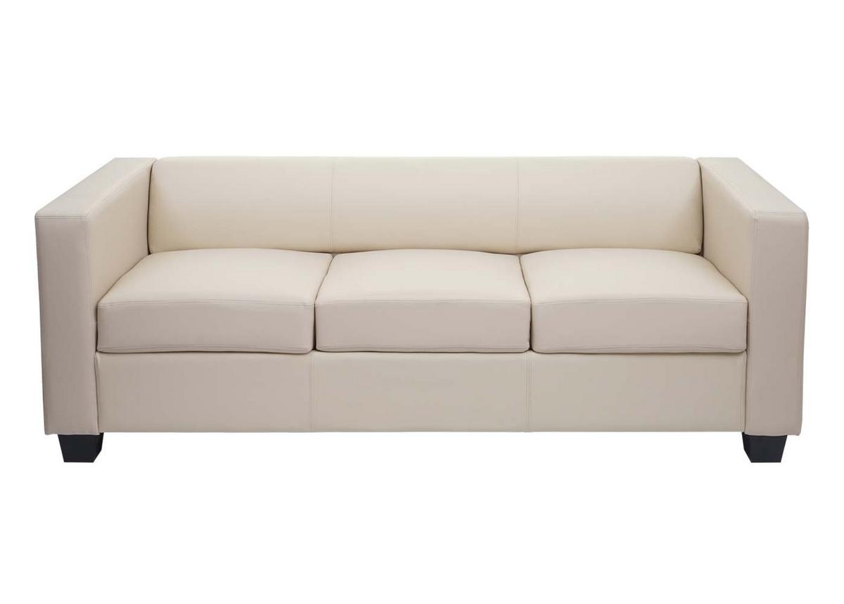 3ER SOFA Beige - Beige/Creme, Textil (191/70/75cm) - MCW