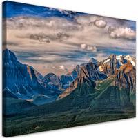 WANDBILD berg landschaft natur - Grau, Textil (60/40cm) - Feeby