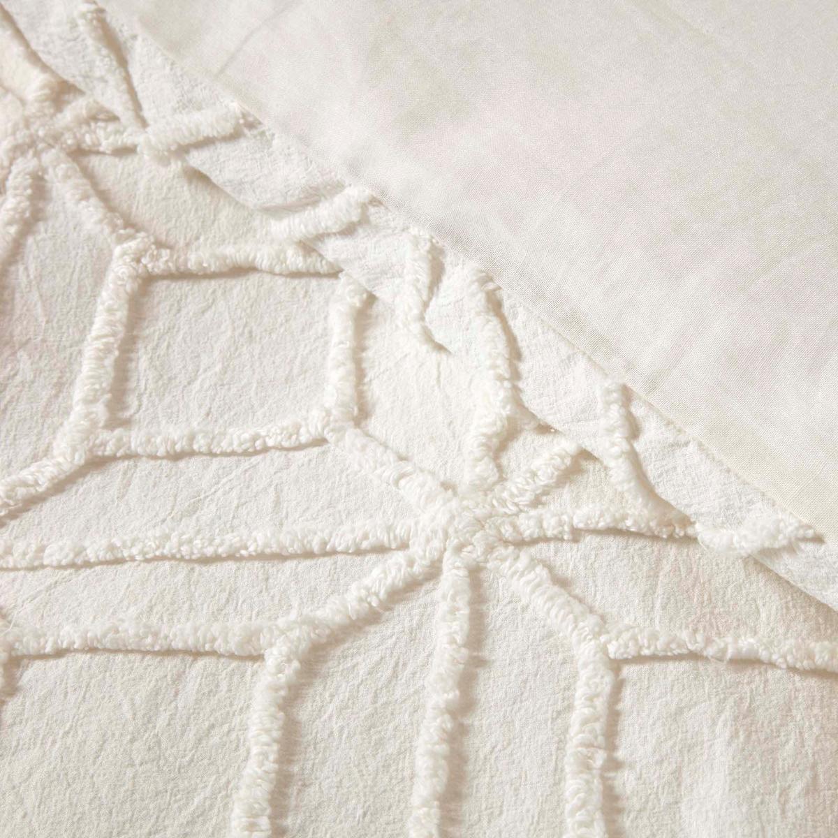 BETTWÄSCHE Perkal getuftet - Weiß, Textil (260/220cm) - Homescapes