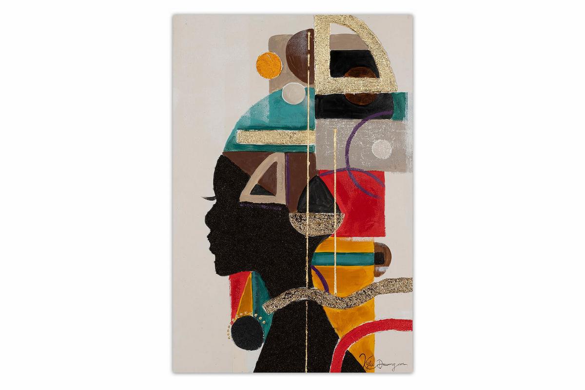 ACRYLBILD HANDGEMALT 50/75 cm - Beige, Holz/Textil (50/75cm) - KUNSTLOFT