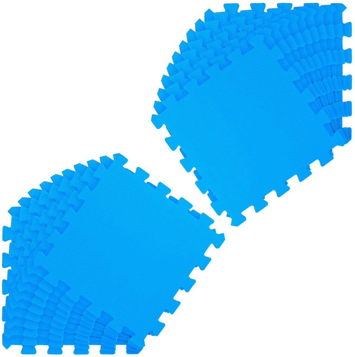 SPIELMATTE ab Null - 180/90/1 cm Puzzlematte Blau - Blau, Kunststoff (30/30cm) - Littletom