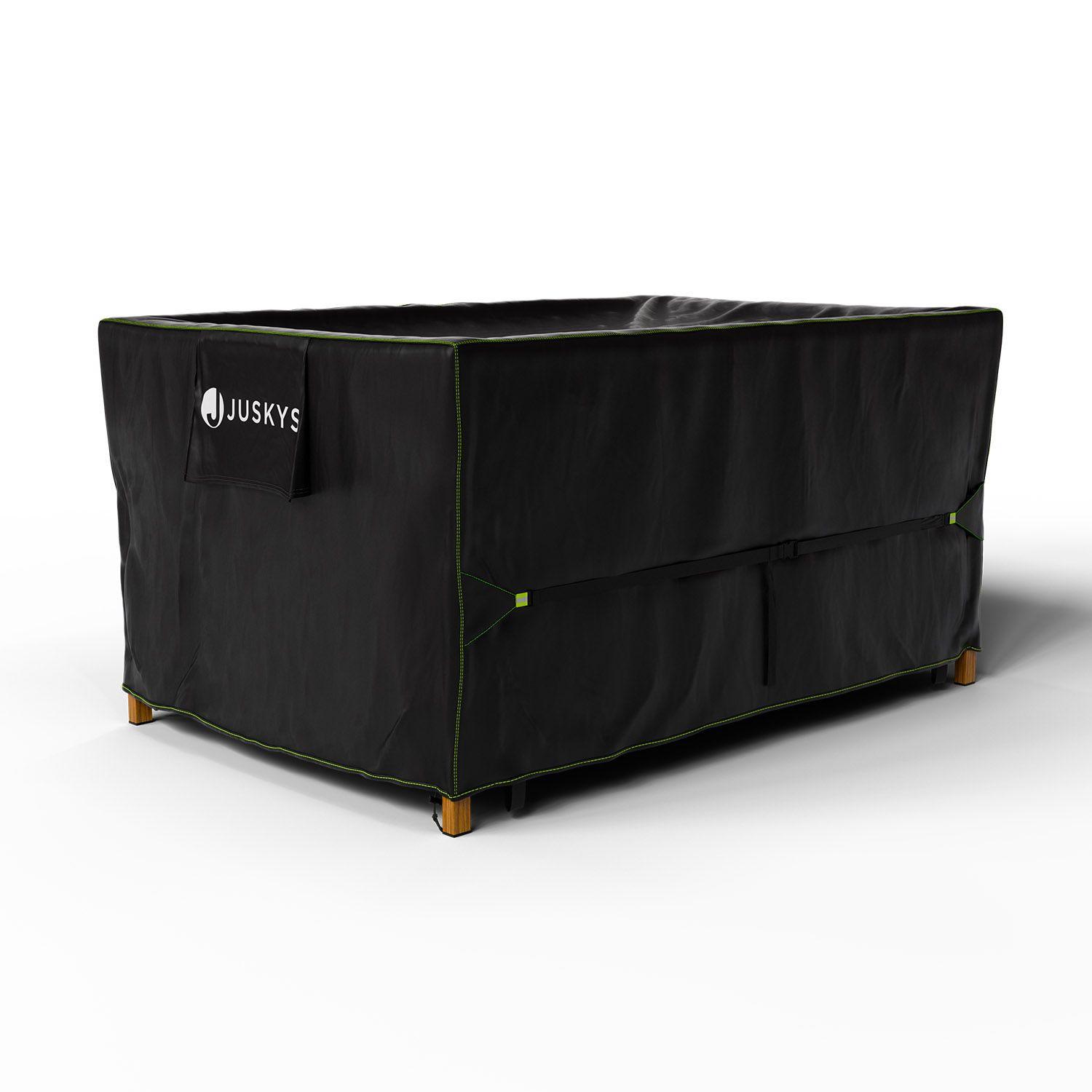 GARTENMÖBELABDECKUNG CoverSafe Pro schwarz - Schwarz, Kunststoff (100/75/160cm) - Juskys