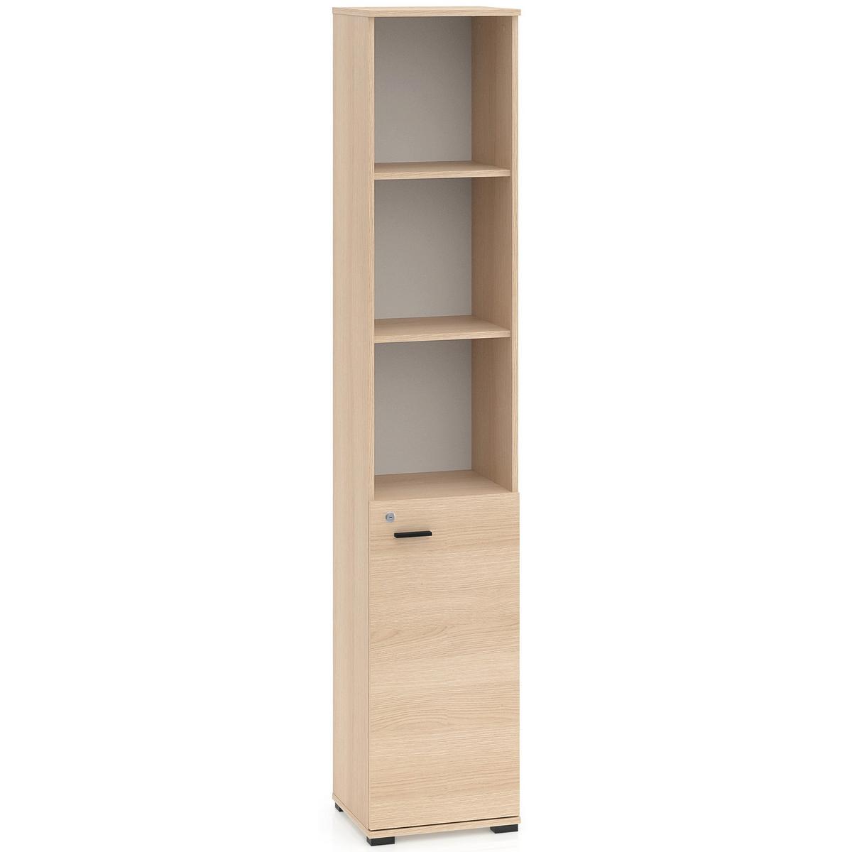 STANDREGAL Odelis 39 cm - Beige/Schwarz, Holzwerkstoff/Kunststoff (39/203/33.7cm) - Selsey