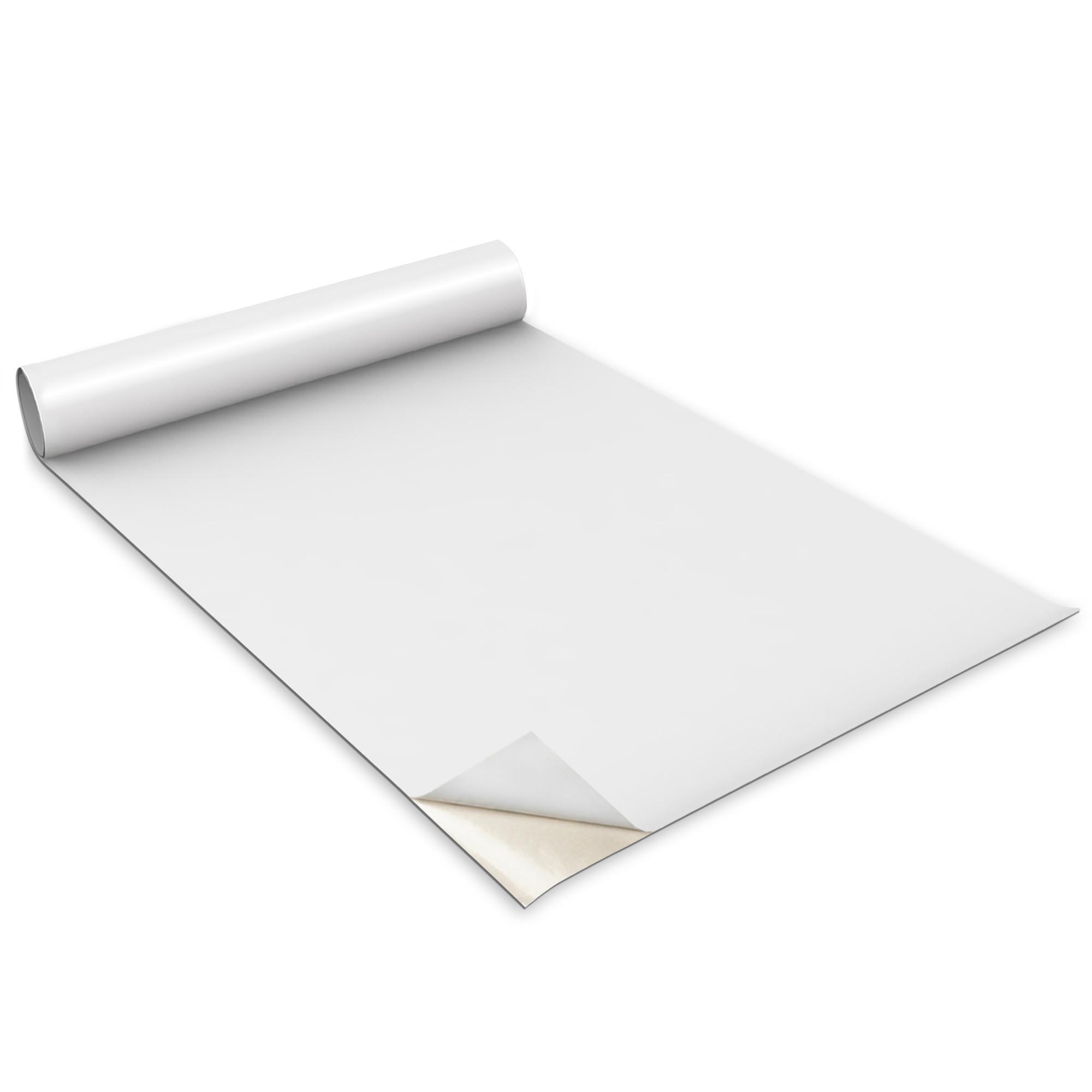 MÖBLAUFKLEBER 100x50 cm weiß - Braun, Kunststoff (50/0.1/100cm) - Wallfluent