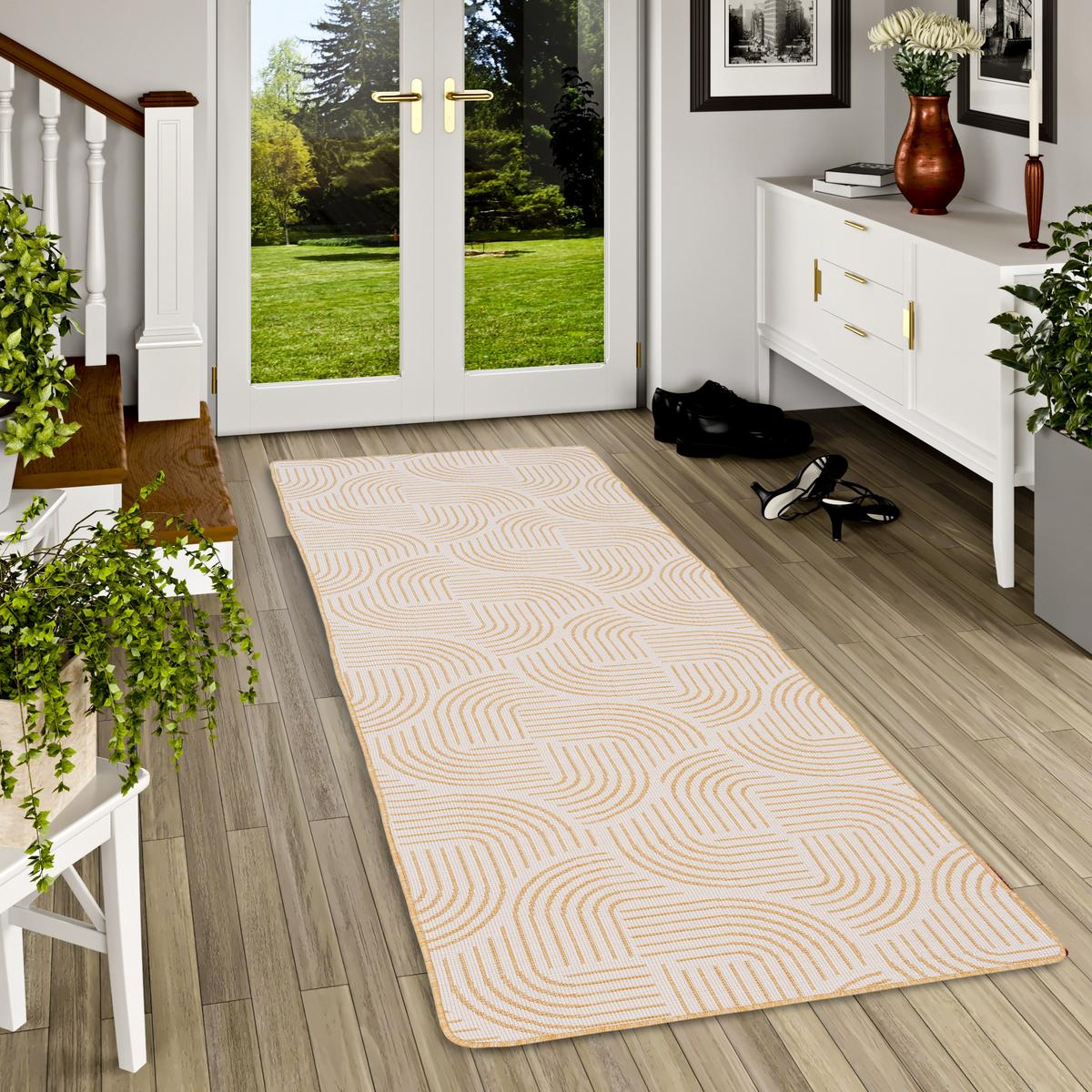 IN- UND OUTDOOR TEPPICH LÄUFER BEIDSEITIG NEWPORT - Gelb, Textil (80/160cm) - Snapstyle