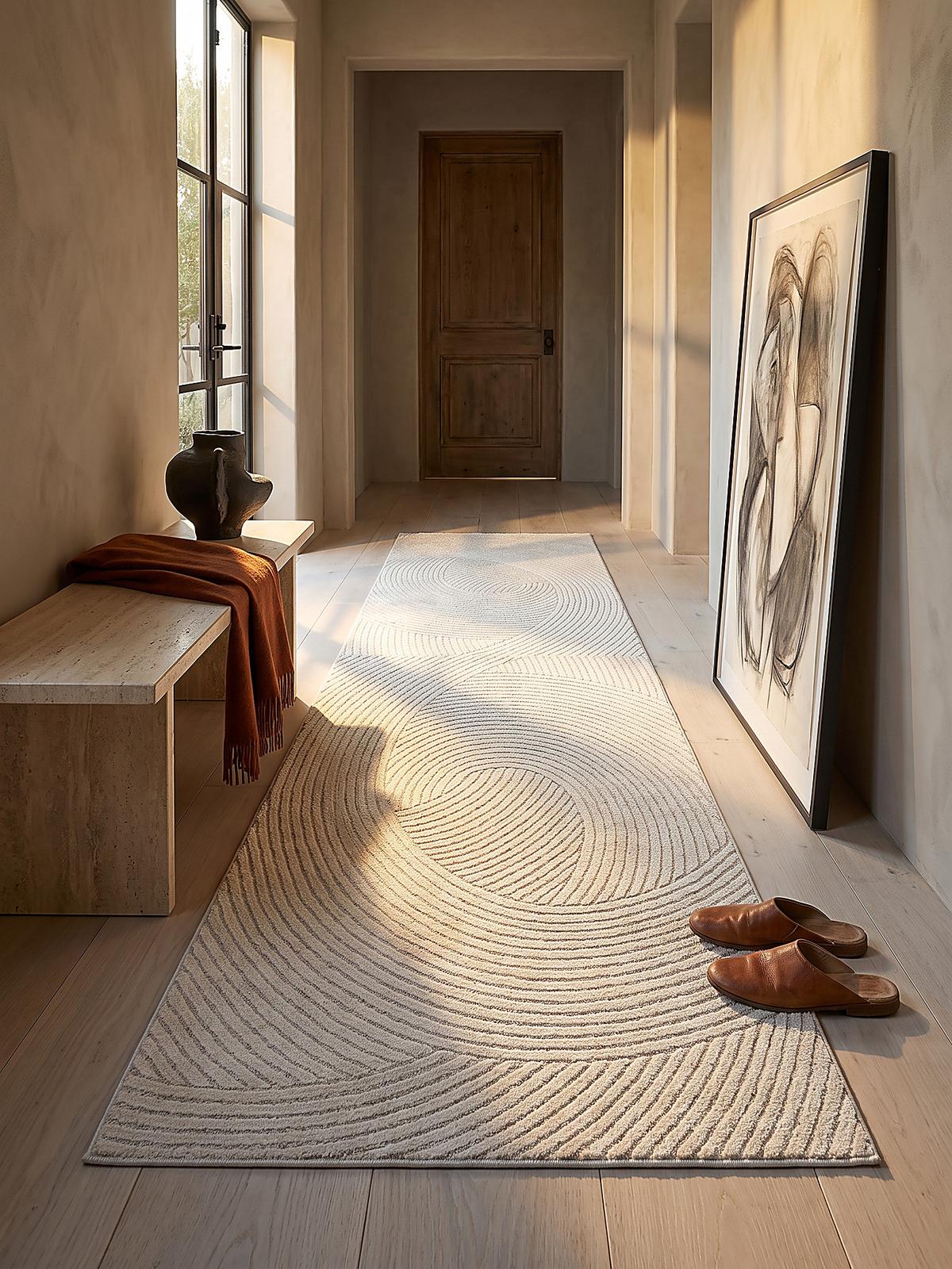 TEPPICHLÄUFER Geometrisch CETINA Polypropylen Creme 80 x 150 cm - Beige, Textil (80/150cm) - KADIMA DESIGN