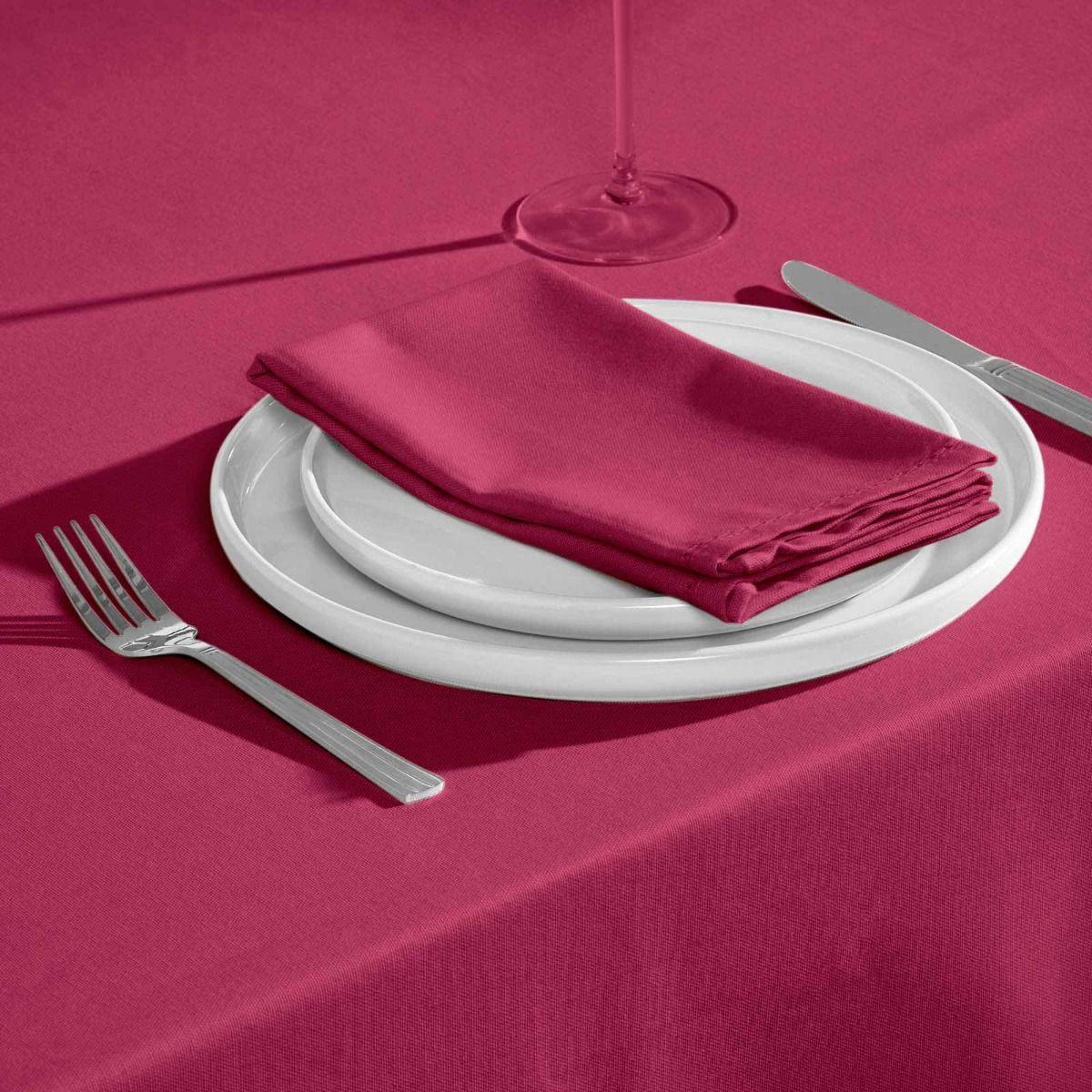 STOFFSERVIETTEN 4er-Set weinrot 45/45 cm, 100% Baumwolle - Weinrot, Textil (45/45cm) - Homescapes
