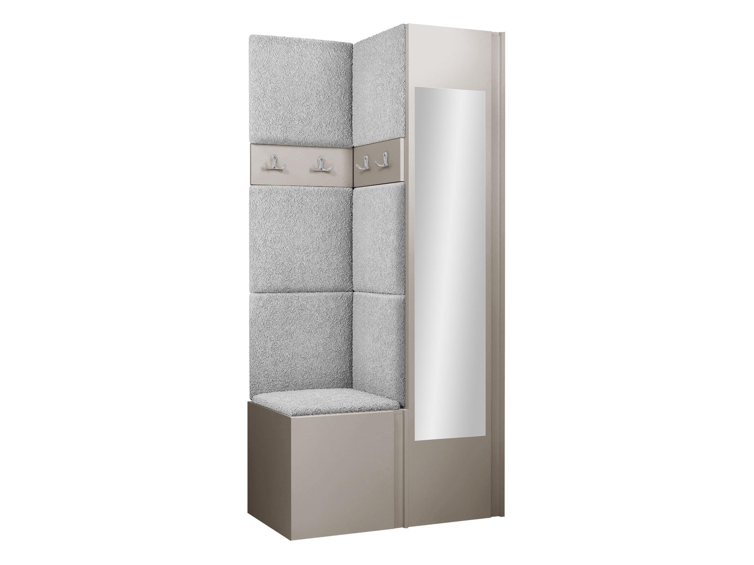 GARDEROBEN-SET Orion XXV - Kaschmir/Hellgrau, Holzwerkstoff/Kunststoff (82/186/46cm) - MIRJAN24