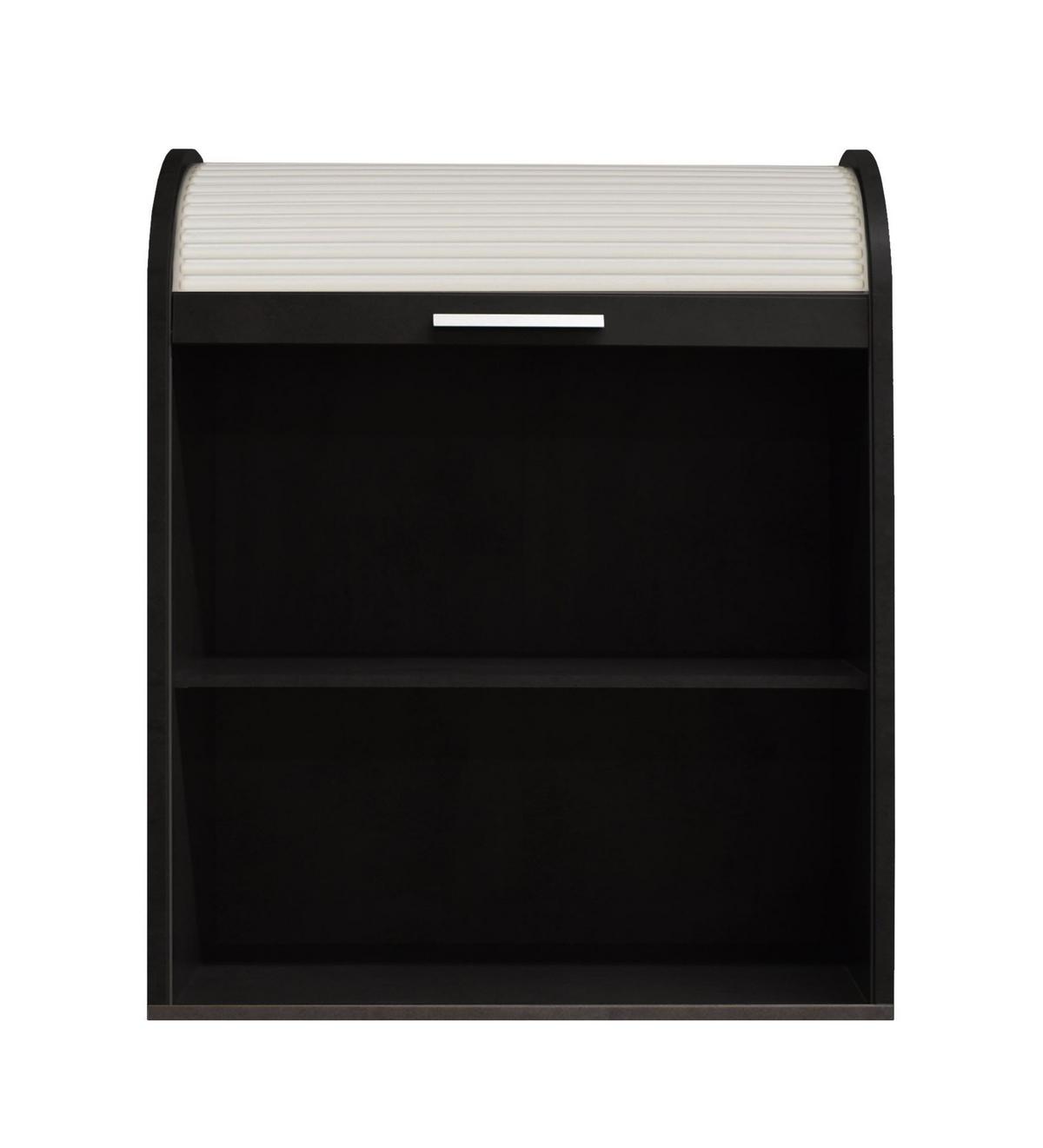 JALOUSIESCHRANK Eada 69 x 44 x 85 Rollladenschrank Schwarzstahl/Weiß - Schwarz/Weiß, Holz (69/85/44cm) - 58aufmkessel