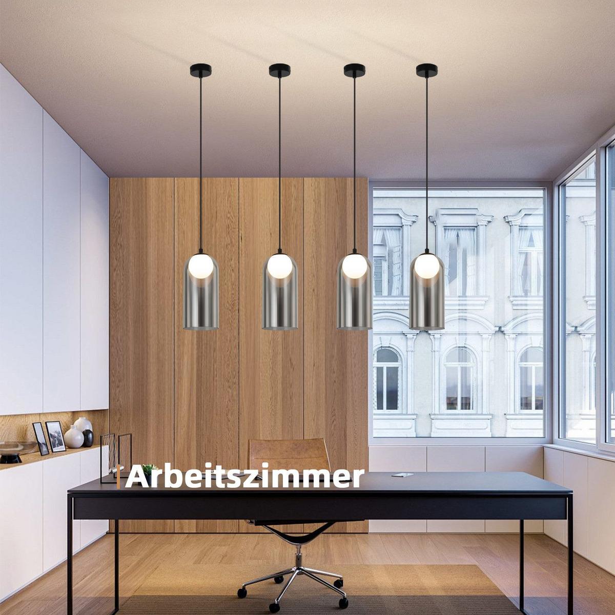 PENDELLEUCHTE Margolis 8/8/145.5 cm - Schwarz, Metall (8/8/145.5cm) - Nettlife