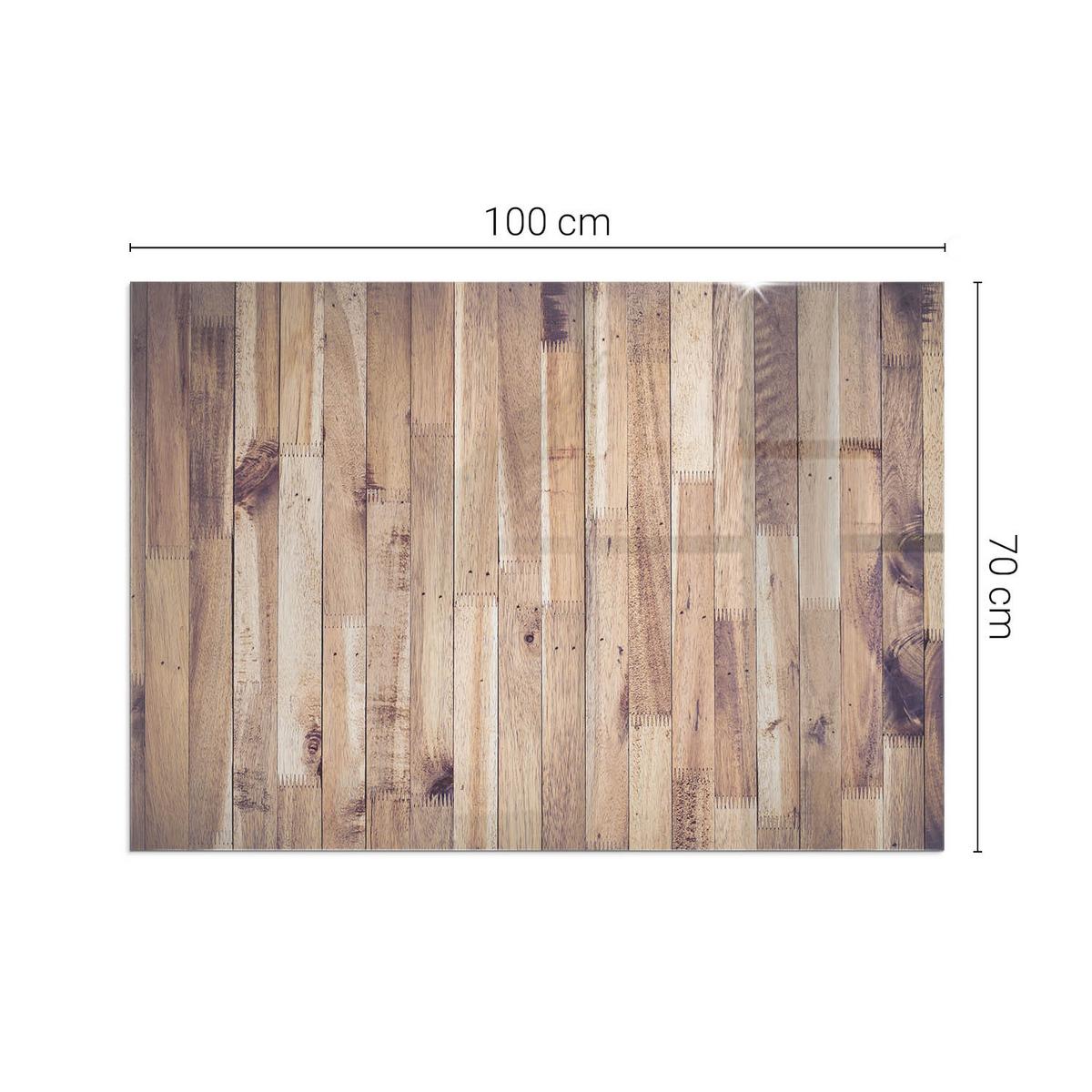 GLASPLATTE für Kamin 100x70 cm - Braun, Glas (100/70/0.4cm) - TULUP