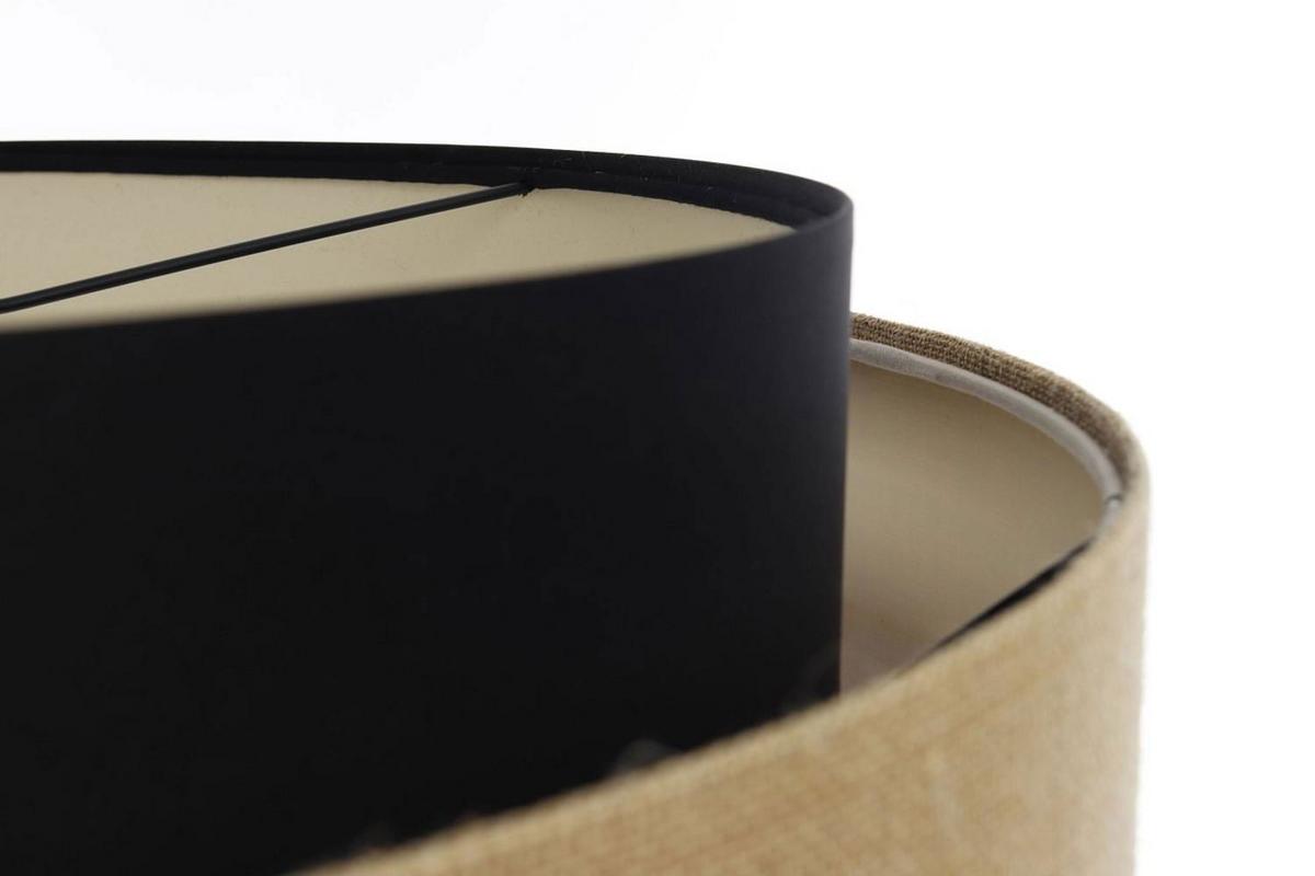 HÄNGELEUCHTE Schwarz 60/25 cm - Beige, Kunststoff (60/1.9/25cm) - ONZENO