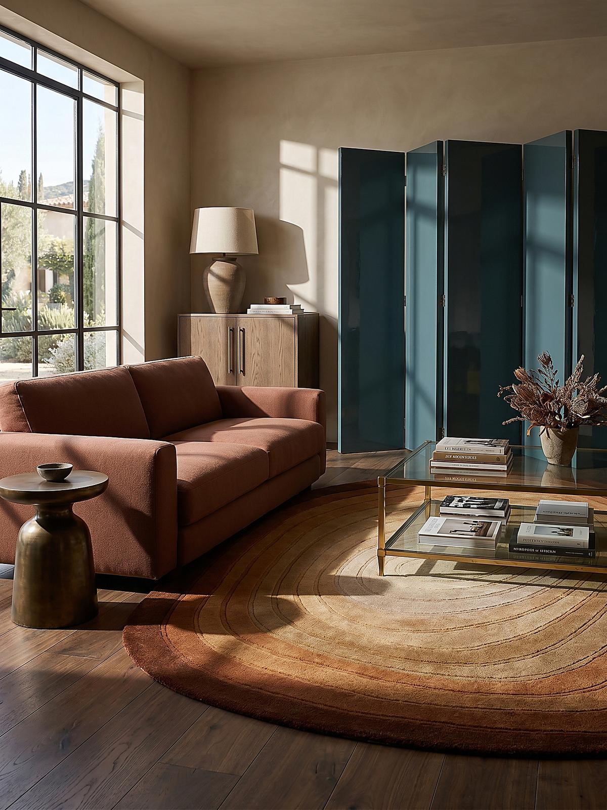 WOLLTEPPICH PARRET, mit Farbverlauf, Terrakotta, 200 x 290 cm - Orange, Textil (290/200cm) - KADIMA DESIGN