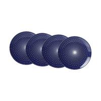 DESSERTTELLER Royal Reiko weiß-blau ø 21,5 cm 4er Set - Blau/Weiß, Keramik (21.5cm) - Ritzenhoff Breker