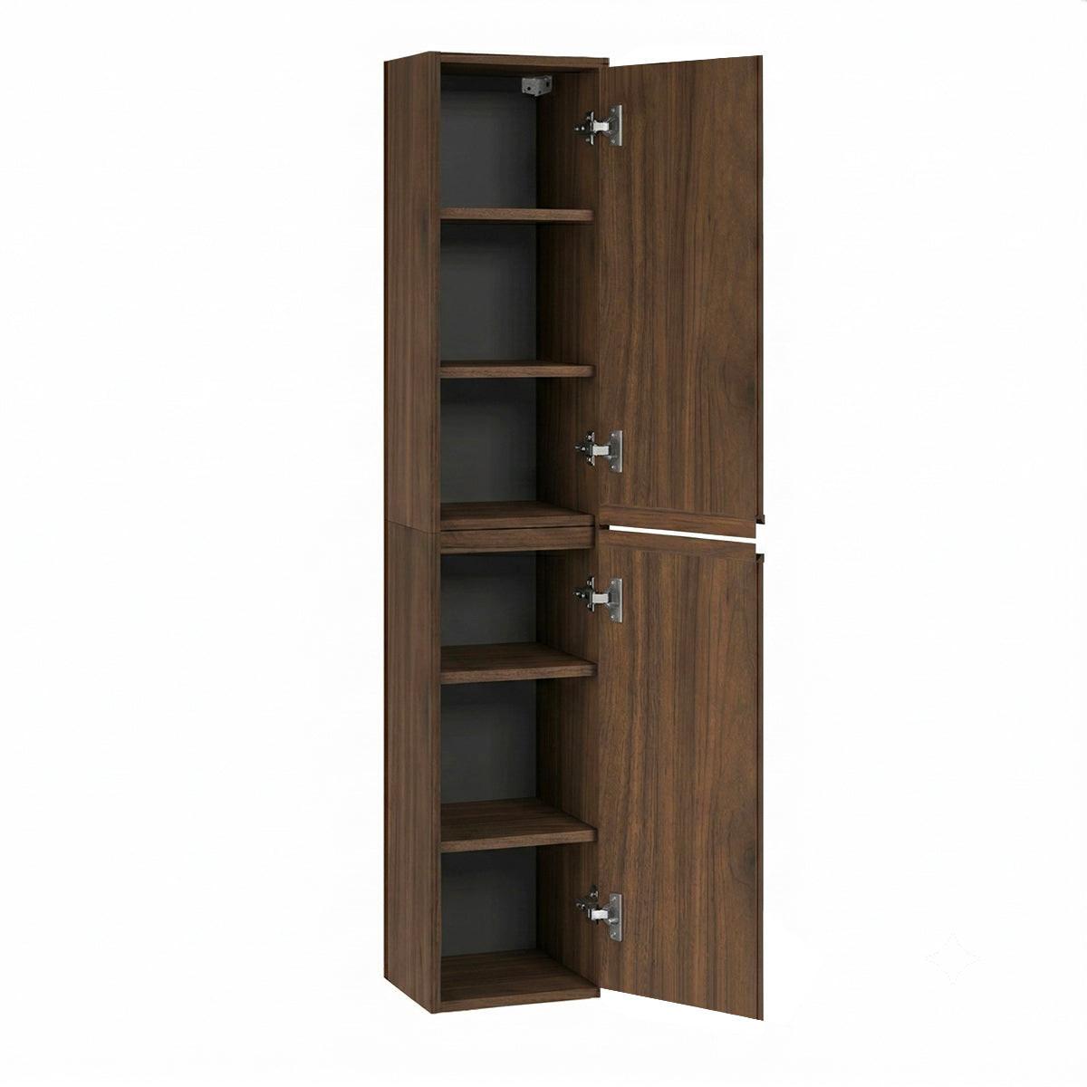 HÄNGESÄULE Edmé Dunkles Holz - Braun, Holzwerkstoff (30/160/26.6cm) - Petits-meubles