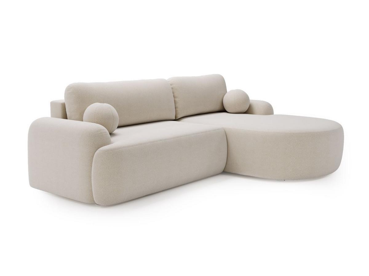 ECKSOFA Aurio Beige Rechts - Beige, Holz/Textil (261/177cm) - Graingold