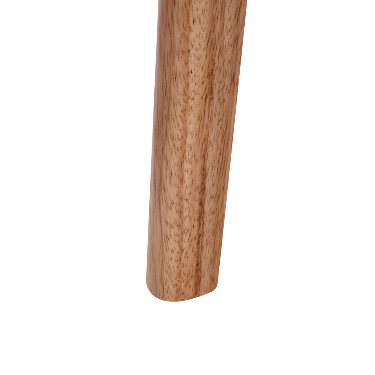 ESSZIMMERSTUHL 2er-Set Holz Hellbraun/Taupe Craig - Taupe, Holz (50/80/57cm) - Beliani