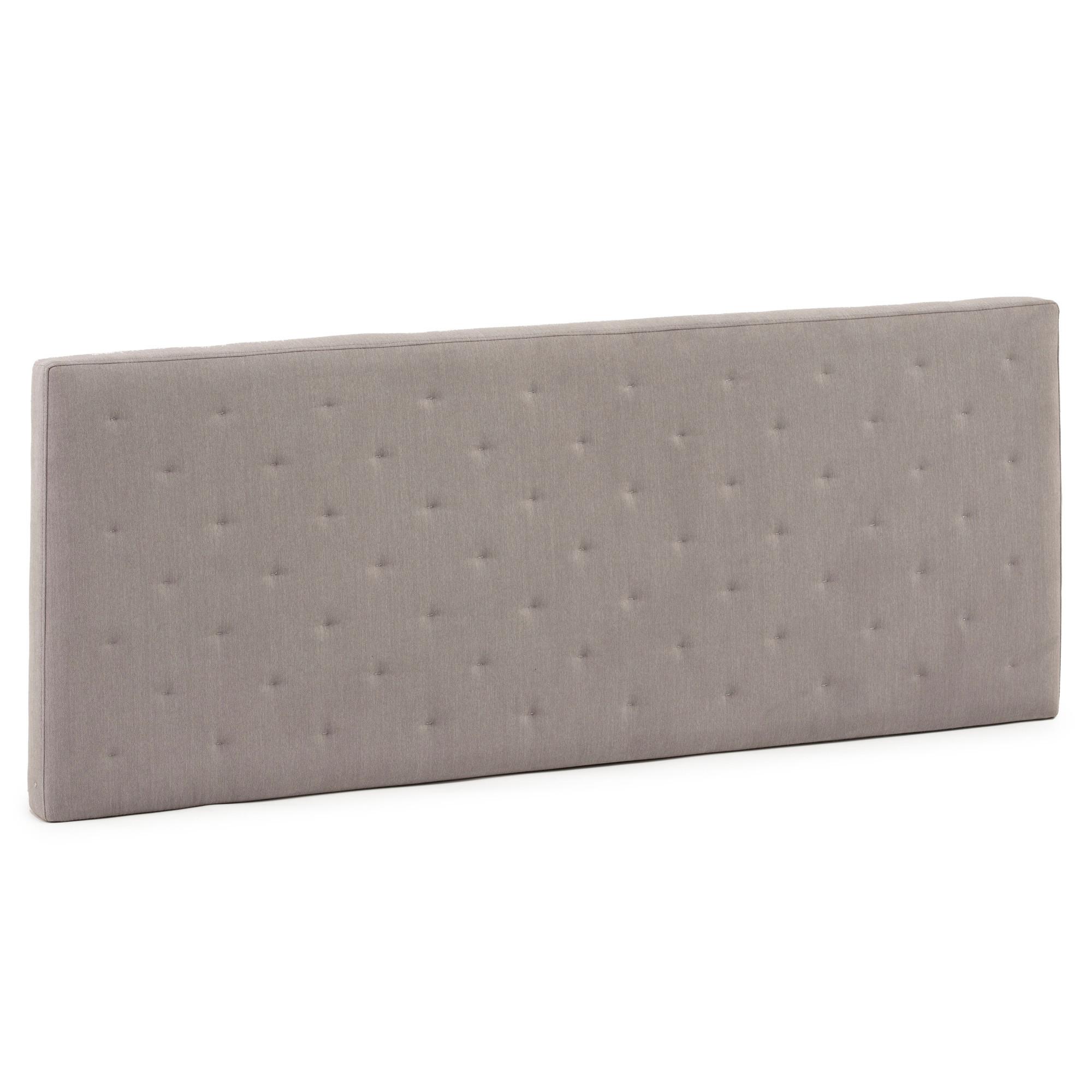 KOPFTEIL 160x60 cm Malta Grau - Grau, Textil (8/60/160cm) - VS Venta-stock