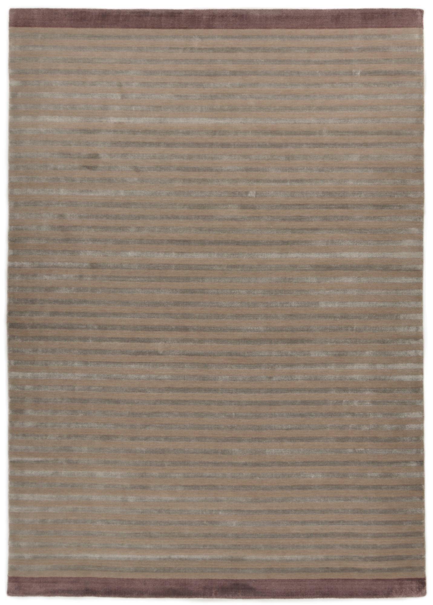 HANDWEBTEPPICH Miami 90x160 cm - Beige, Textil (90/160cm) - THEKO