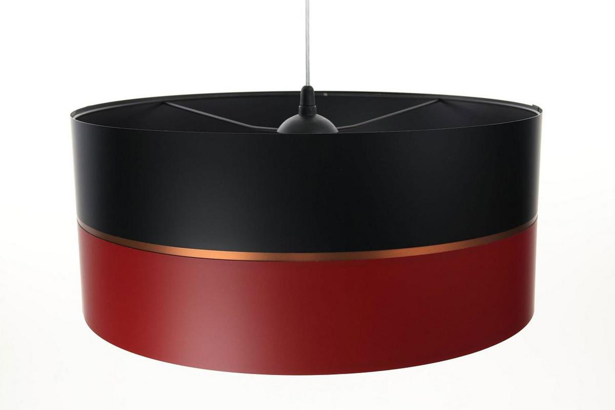 HÄNGELEUCHTE Rot 30/21 cm - Rot/Schwarz, Kunststoff (30/0.45/21cm) - ONZENO