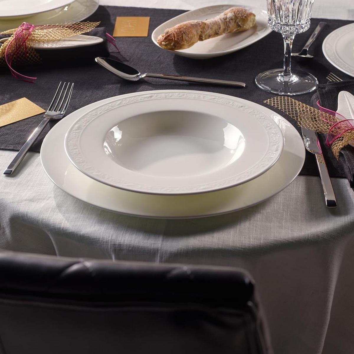 SUPPENTELLER White Pearl weiß ø 24,8 cm 6er Set - Weiß, Keramik (24.8cm) - Villeroy & Boch