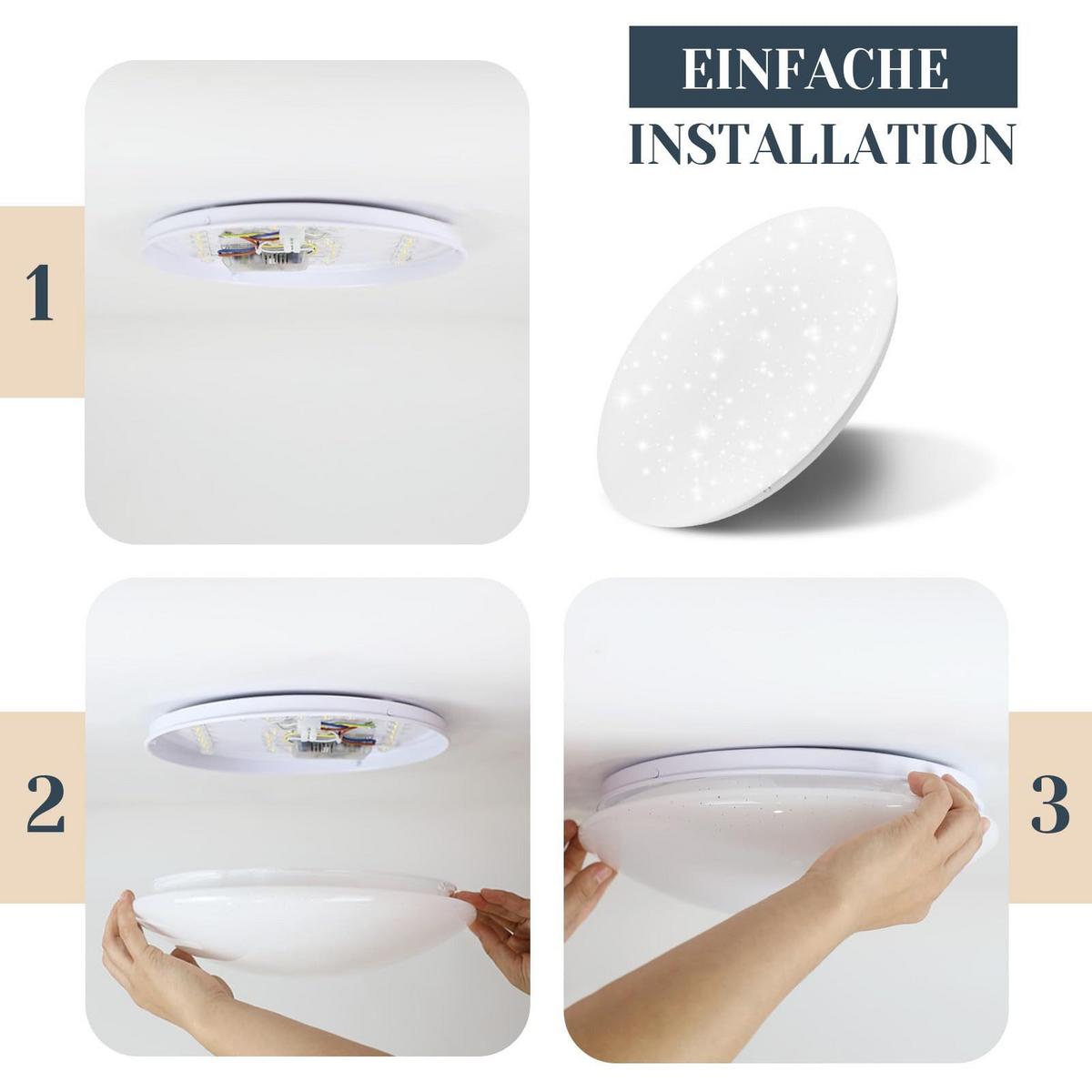 LED-DECKENLEUCHTE Malbon 25.2/5.7/6.2 cm - Weiß, Kunststoff (5.7/25.2/6.2cm) - Nettlife