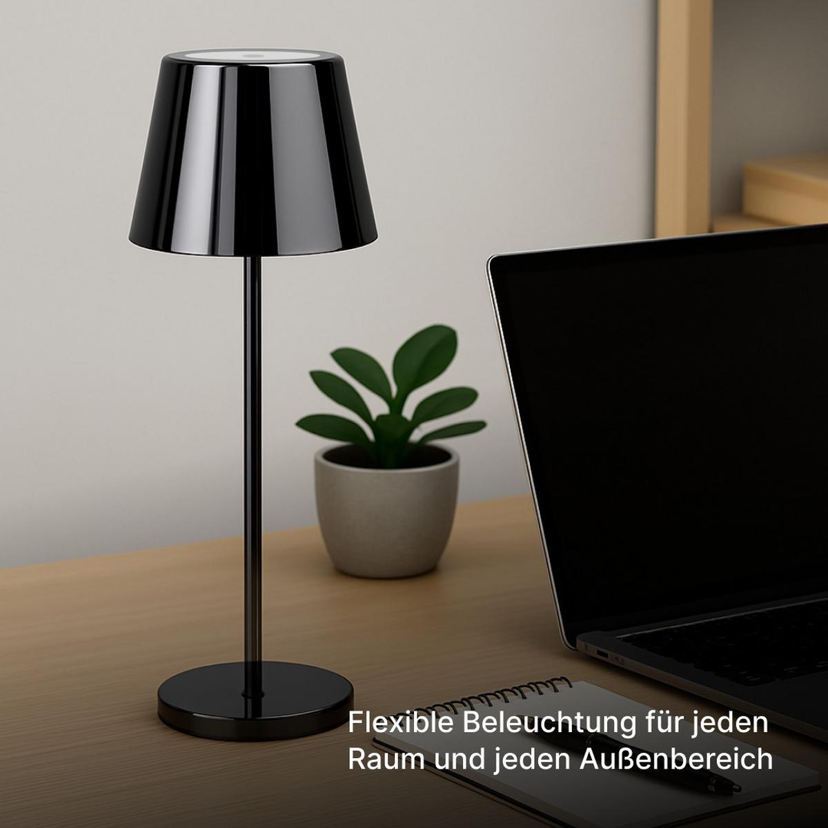 AUSSENTISCHLEUCHTE Xaana G40939/76 - Schwarz, Metall (11/11/37cm) - Brilliant