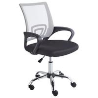 BÜROSTUHL Schwarz/Weiß Solid - Schwarz, Textil (60/88/60cm) - Beliani
