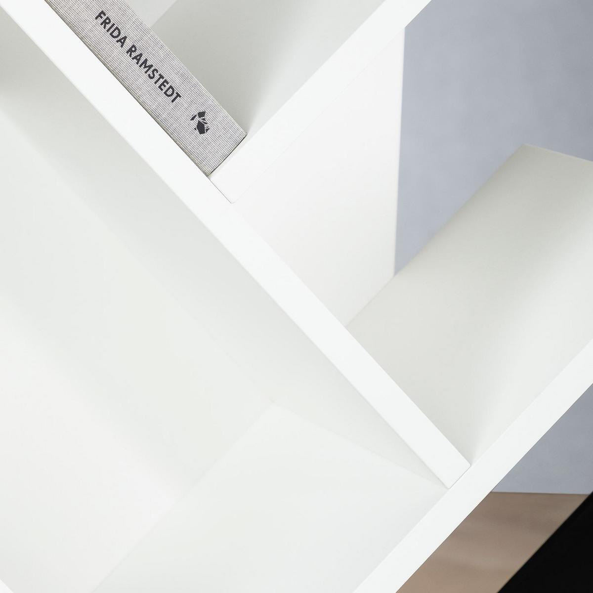 BÜCHERREGAL JULES weiß - Weiß, Holzwerkstoff (48/116/23cm) - IDIMEX