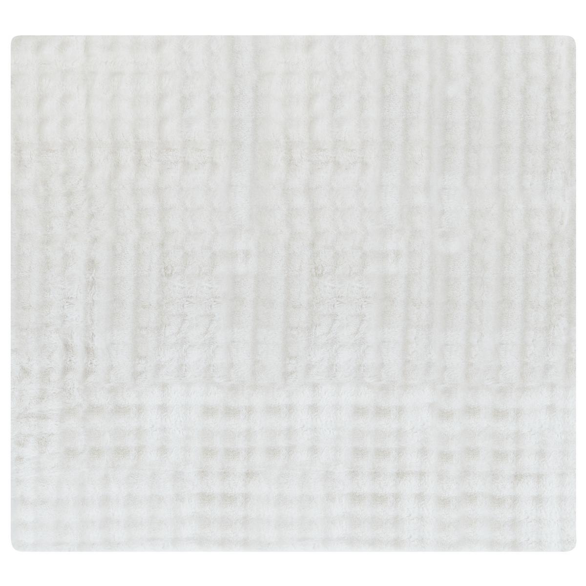 KUSCHELDECKE Webpelz 200/220 cm Weiß Salka - Weiß, Kunststoff (200/220cm) - Beliani