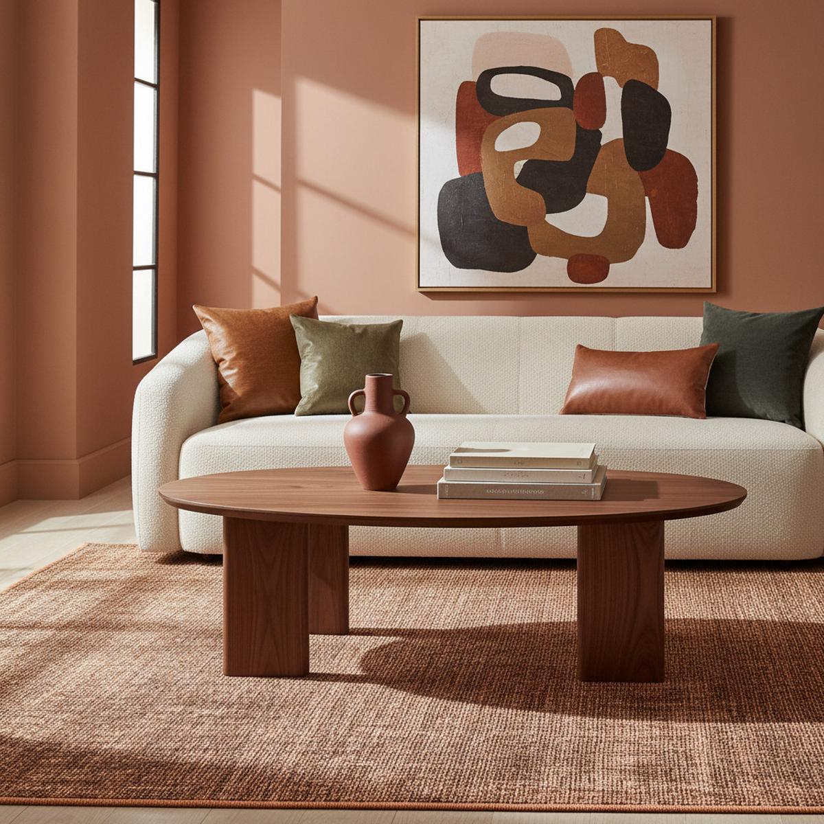 TEPPICH aus Baumwolle Waschbar KOFEL in Kupfer, einfarbig, 160 x 230 cm - Braun, Textil (230/160cm) - KADIMA DESIGN