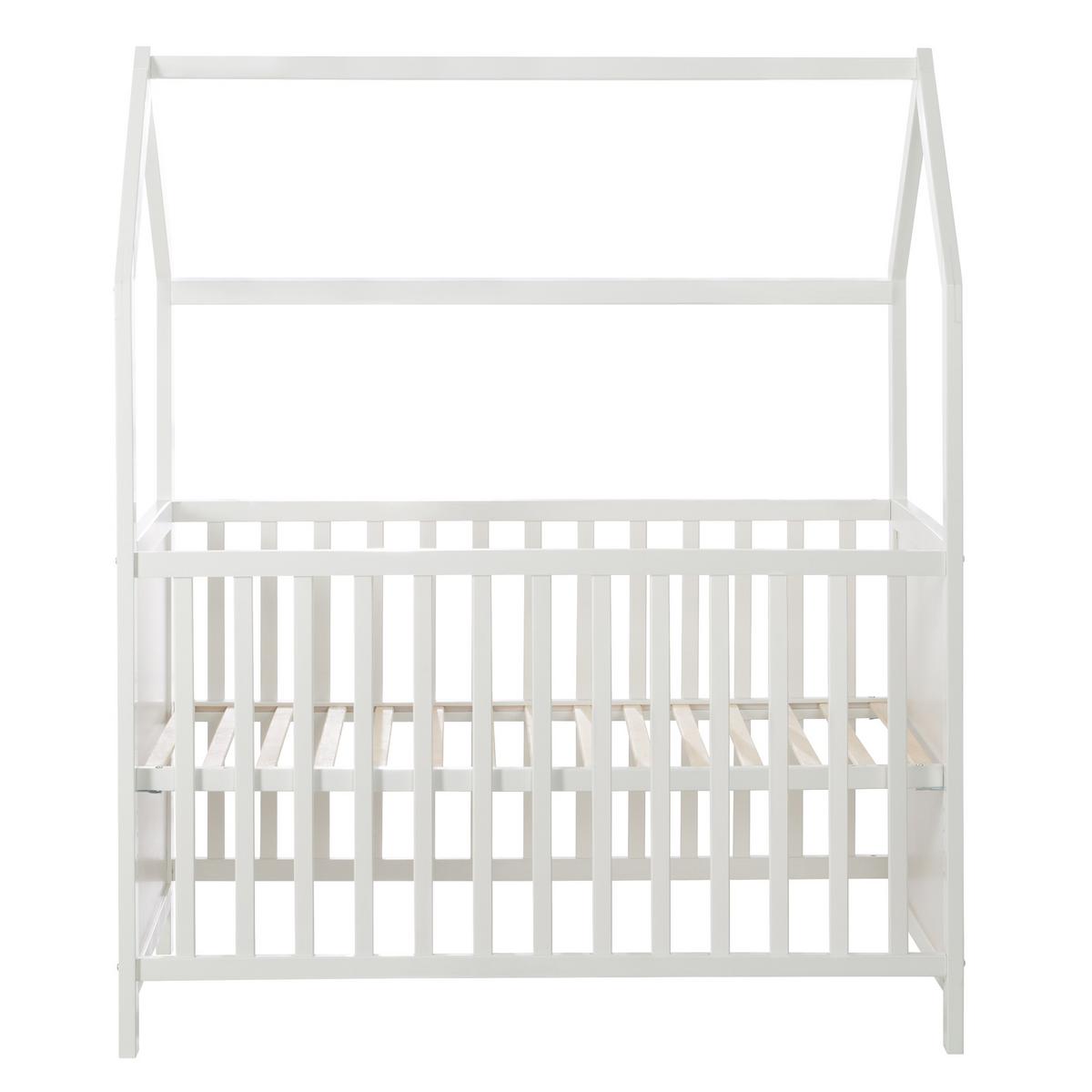 HAUSBETT 60 x 120 cm weiß - Weiß, Holzwerkstoff (60/120cm) - Roba