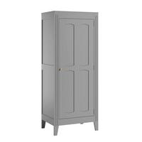 SCHRANK 1 Tür Grau - Grau, Holzwerkstoff (80/197/55cm) - Petits-meubles