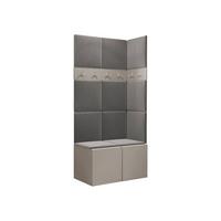 GARDEROBEN-SET Orion I - Kaschmir/Grau, Holzwerkstoff/Kunststoff (84/186/46cm) - MIRJAN24