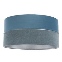 HÄNGELEUCHTE Blau 60/30 cm - Blau/Silberfarben, Kunststoff (60/1/30cm) - ONZENO