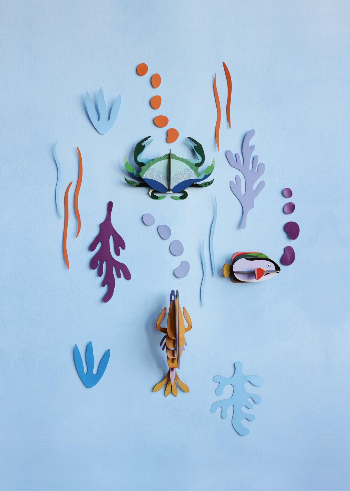 WANDDEKO Unterwasser-Wunder 9/22 cm - Multicolor, Wellpappe (9/22/8cm) - Studio Roof