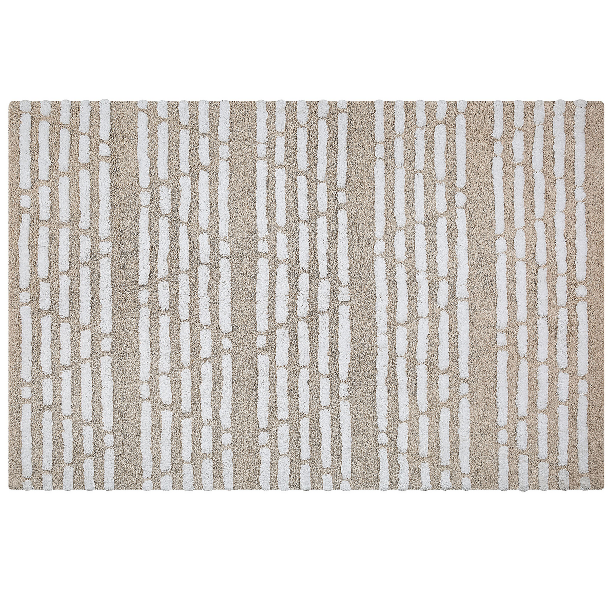 KURZFLOR-TEPPICH Ahirli 180/120 cm - Beige, Textil (120/180cm) - Beliani