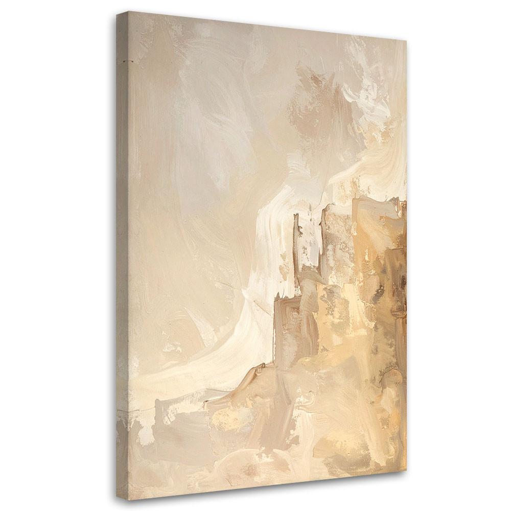LEINWANDBILD Abstraktion 80x120cm - Beige, Textil (80/120cm) - Feeby