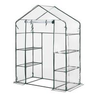 GEWÄCHSHAUS Hoorn - Transparent, Kunststoff (140/195/73cm) - [en.casa]