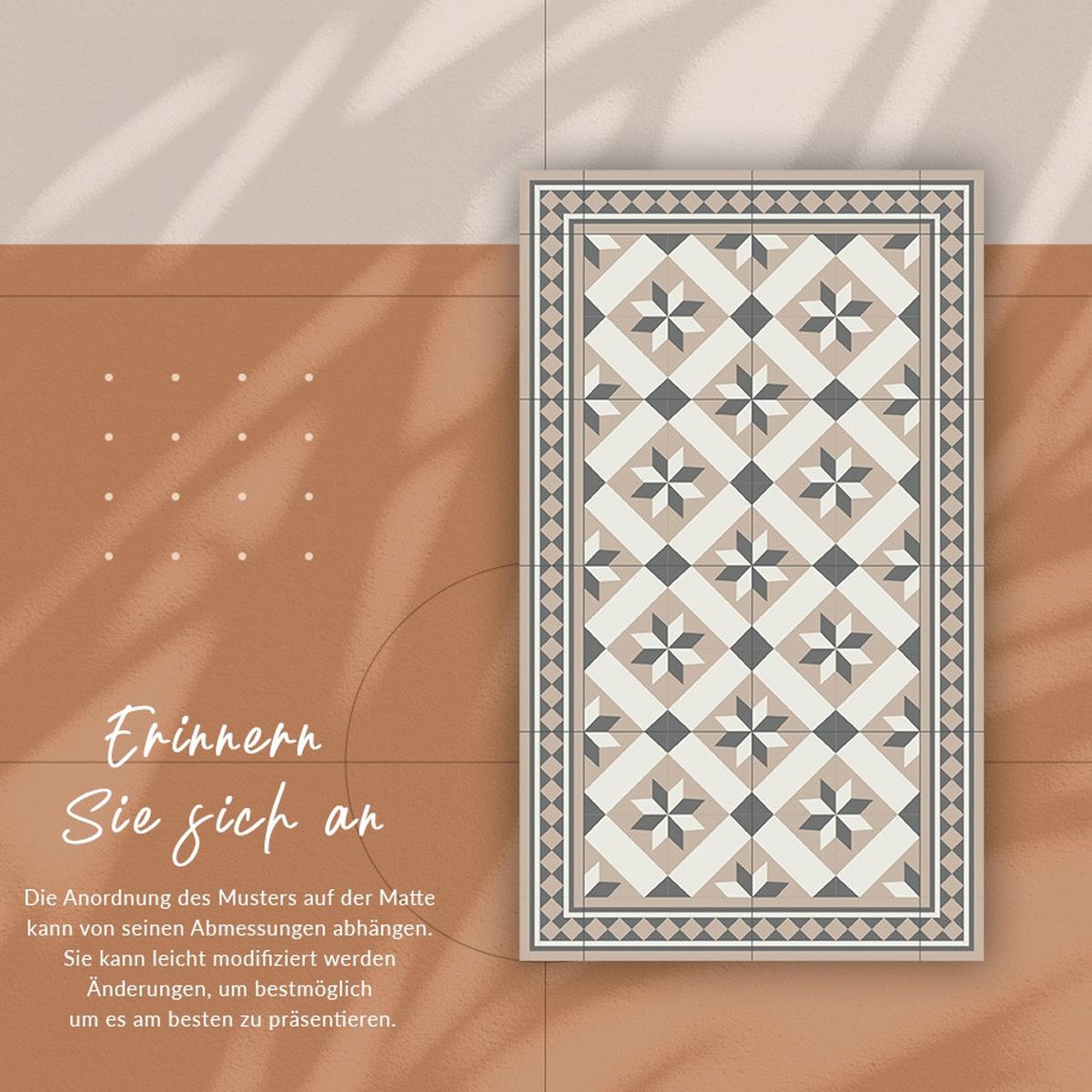 VINYL TEPPICH 100x150 cm Portugiesisches Muster - Multicolor, Kunststoff (100/150cm) - TULUP