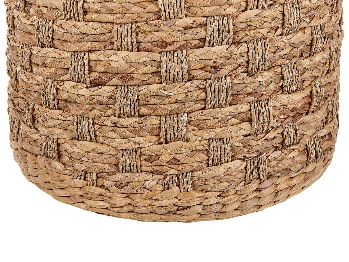 POUF Basslet 40/40/40 cm - Beige, Naturmaterialien (40/40/40cm) - Beliani