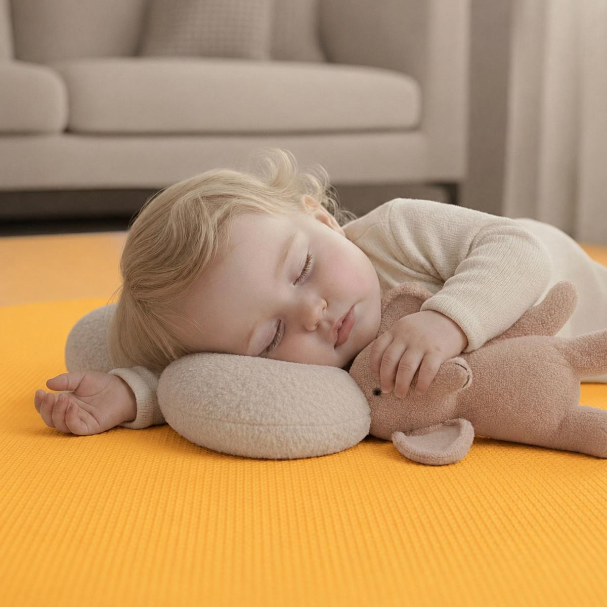 SPIELMATTE ab Null - 90 cm Baby Puzzlematte Gelb - Gelb, Kunststoff (30/30cm) - Littletom