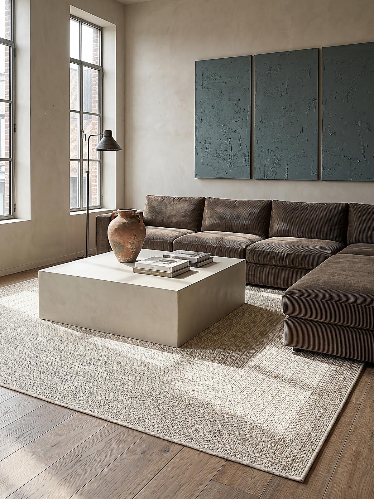 FLACHWEBTEPPICH Bordüre CORDEV Polypropylen Creme 200 x 290 cm - Beige, Textil (200/290cm) - KADIMA DESIGN