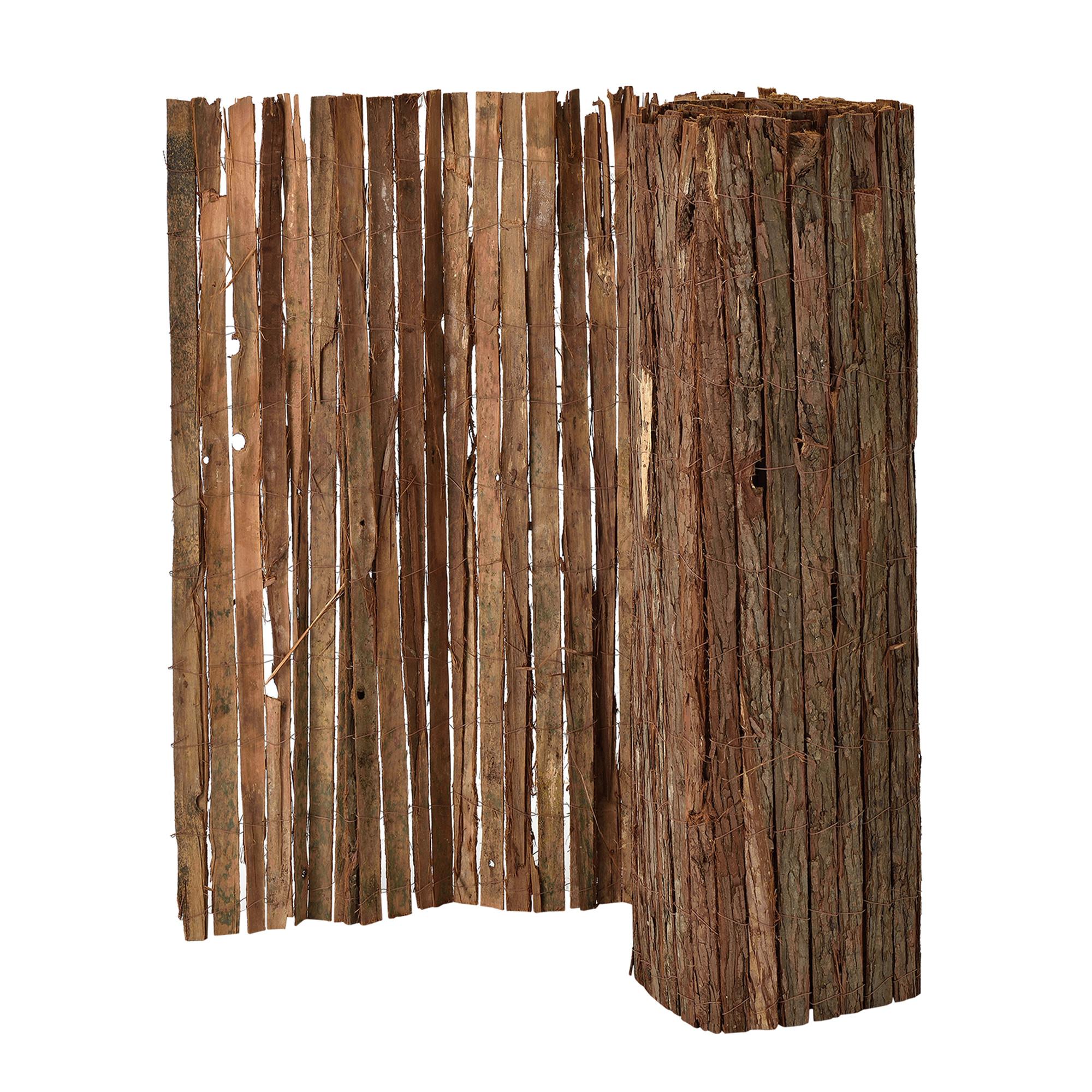 RINDENZAUN Zamora - Dunkelbraun, Naturmaterialien (300/180cm) - casa.pro