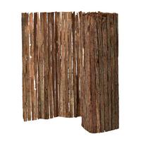 RINDENZAUN Zamora - Dunkelbraun, Naturmaterialien (300/180cm) - casa.pro