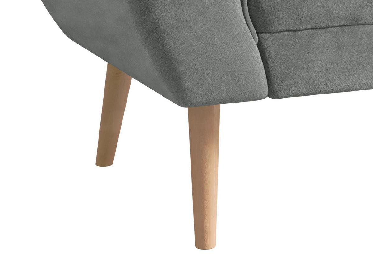 SOFA Bal 2 - Hellgrau/Naturfarben, Holz/Textil (142/75/74cm) - MIRJAN24