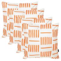 OUTDOORKISSEN 4er Set - Orange, Textil (43/43cm) - icon
