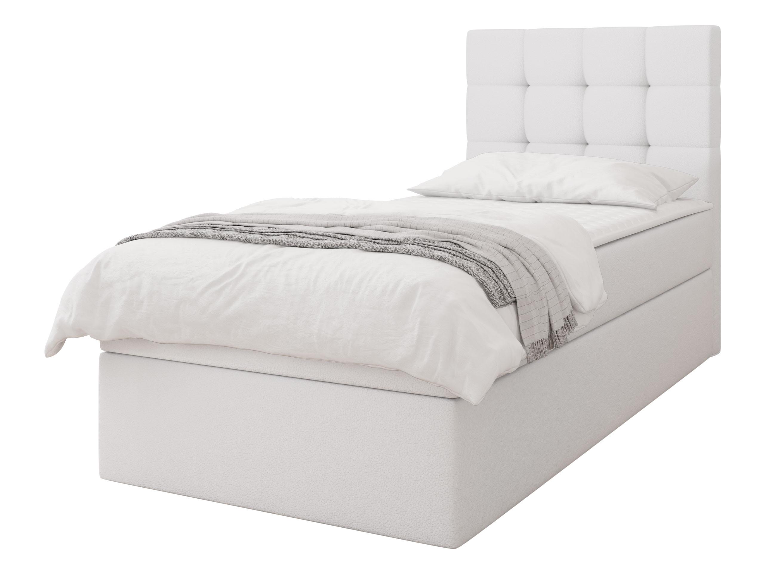 BOXBETT Luanda Single - H3 - Schwarz/Weiß, Holz/Kunststoff (90/200cm) - MIRJAN24